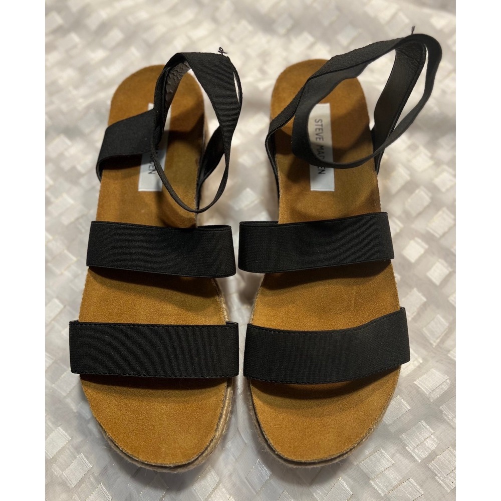Steve Madden Women's Jaklin Espadrille Platform Sandal Size  10
